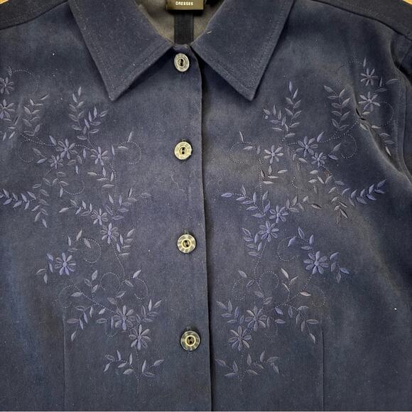 Erica two-piece navy blue maxi dress with jacket size medium M
b16 - Picture 4 of 8